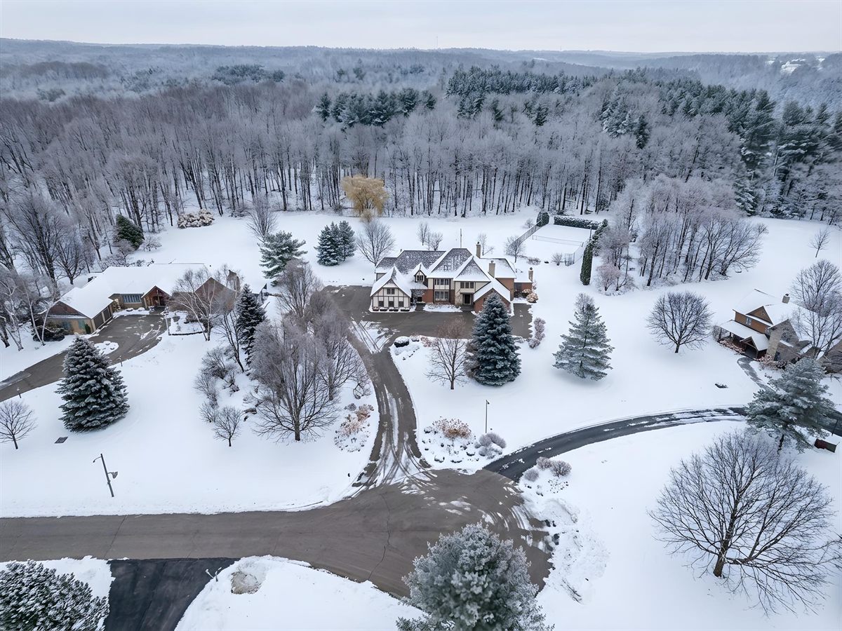 Four season AI drone edit winter example