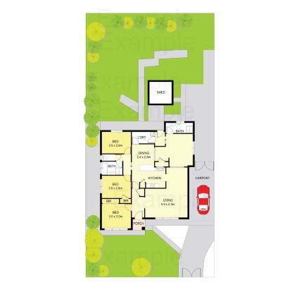 Lot Site Plan (Drone Service Req.)
