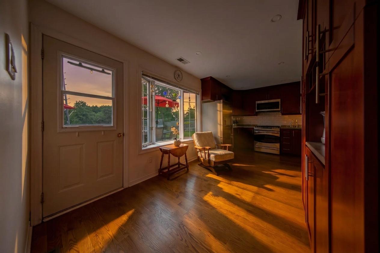 Interior Twilight - Kitchen and Dining Area