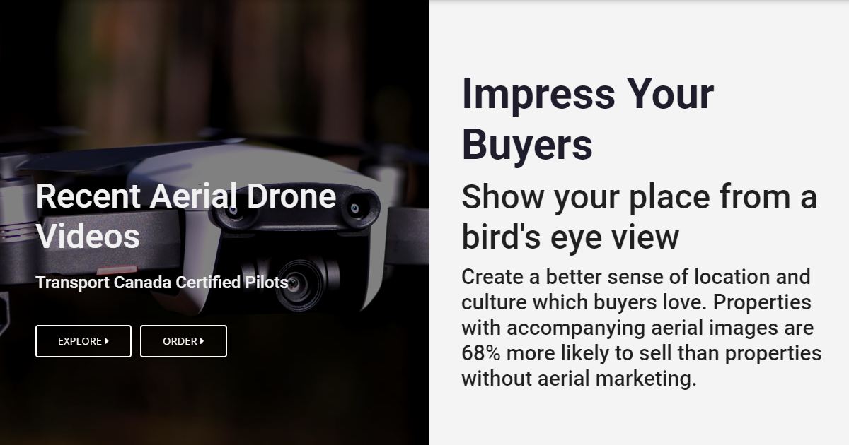 Drone media for construction and commercial projects