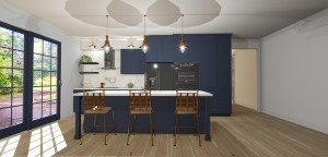 Kitchen Design Blue